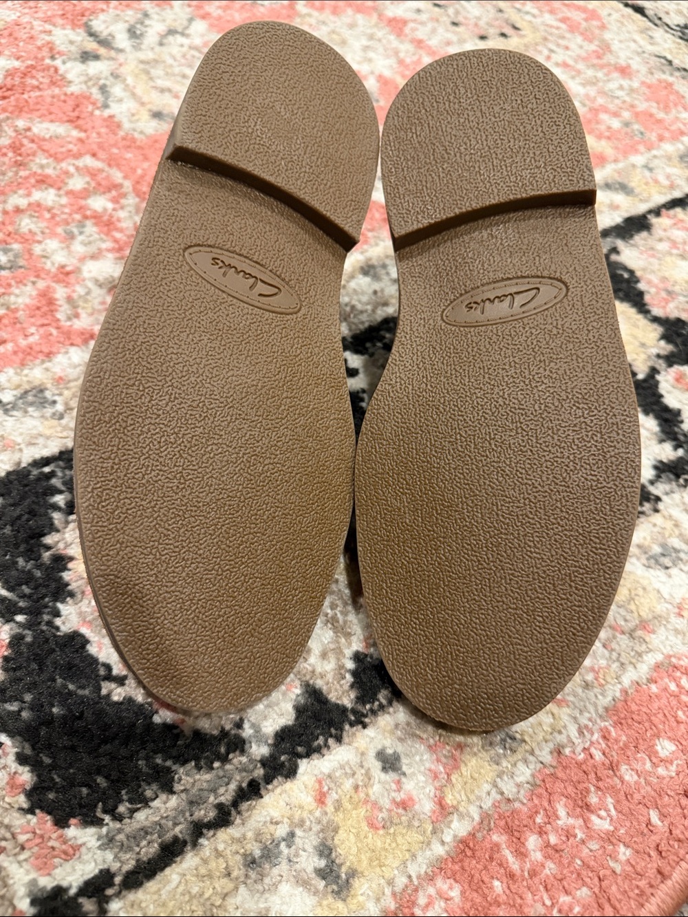 Clarks Brown Leather Casual Chukka Boots - Picture 2 of 4